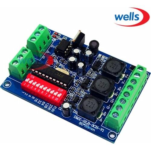 Constant Current 700ma High-power 3CH RGB dmx Controller,drive ,DMX512 decoder For led floodlight LED Wall washer lamp