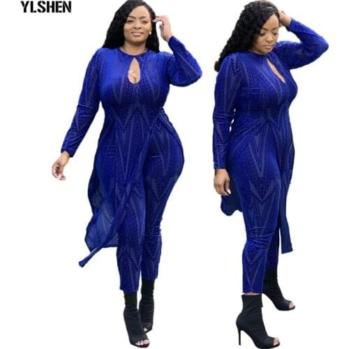 African Print Dresses for Women Two Piece Set Dashiki Dress Pants Sets African Clothes Bazin Elatic Famous Suit Vetement Femme