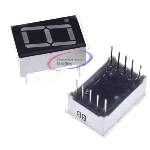 10PCS 0.56'' 0.56inches 7 Segment 1 Digital LED Display Super Blue Common Anode 0.56 inch