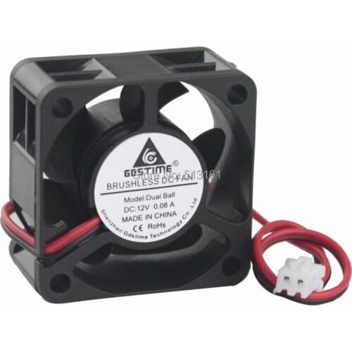 10Pcs Gdstime 4cm 40mm 4020 12V DC Ball Bearing 40x40x20mm Mini Cooler Inverter Cooling Fan