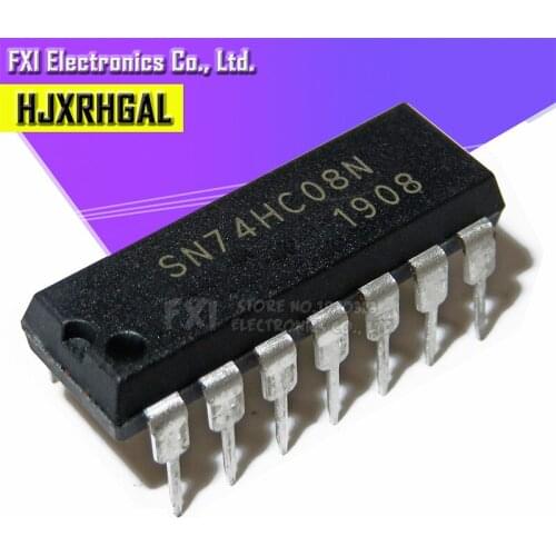 100PCS SN74HC08N SN74HC08 DIP14 DIP 74HC08N 74HC08