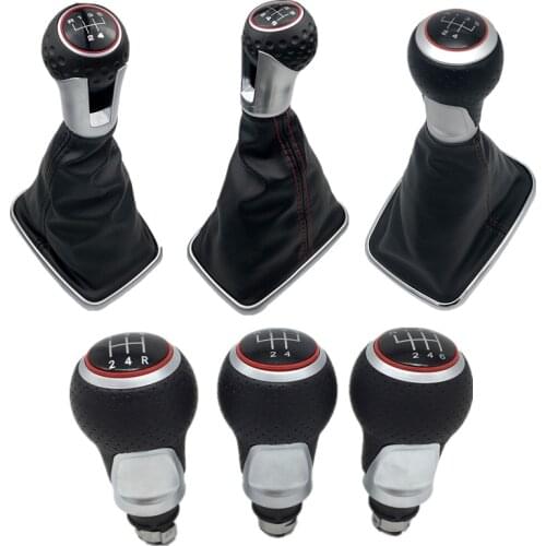 12mm Car Styling Gear Shift Knob Lever Gaitor Boot Cover Case Collar For Volkswagen VW Golf 4 MK4 GTI R32 Bora Jetta 1999-2005