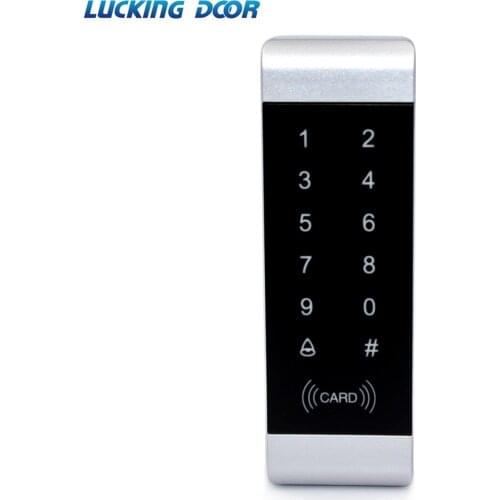 125khz RFID access control Standalone Access Control keypad reader Narrow Small Size Door Frame Touch Keypad w/ Backlight