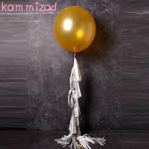 36inch gold latex balloon Tassel Garland Tissue Paper Ribbon Ballons Wedding Birthday Decor DIY Curtain Photograph Background