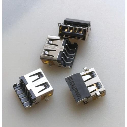 5PCS)Notebook USB female socket USB2.0 slot connector reverse plug reverse port connector