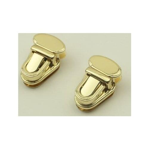 50 pcs/lot Pale golden DIY craft Luggage hardware accessories Mortise lock / hardware lock Duck tongue lock Switch lock