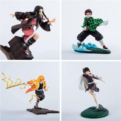 Anime Demon Slayer: Blade Nezuko Tanjirou Tsuyuri Kanao Agatsuma Zenitsu Running Box Boxed Figure anime figure girl
