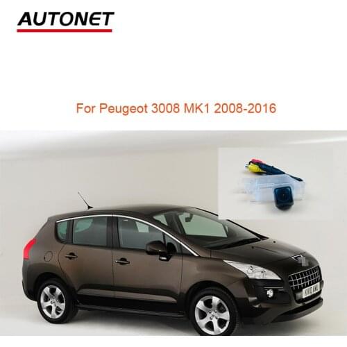Autonet HD 1280*720 Rear View Camera For Peugeot 3008 MK1 2008-2016 license plate camera/CCD Fisheye CVBS camera rear car