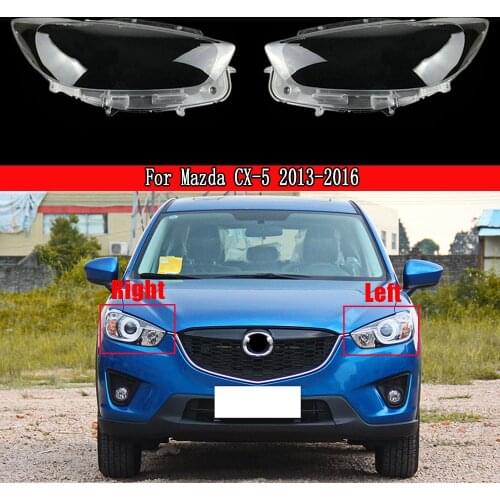 Car Replacement Headlight Clear Lens Headlamp Clear Cover Coupe Convertible For Mazda CX-5 2013-2016 Transparent Lampshades