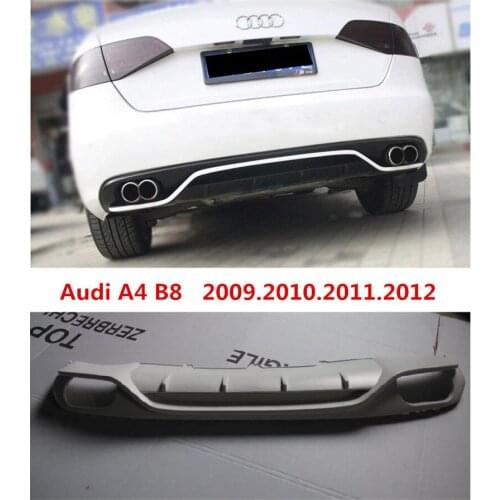 Car Rear Lip Spoiler For Audi A4 B8 2009.2010.2011.2012 High Quality Brand New ABS Bumper Diffuser Auto Accessories