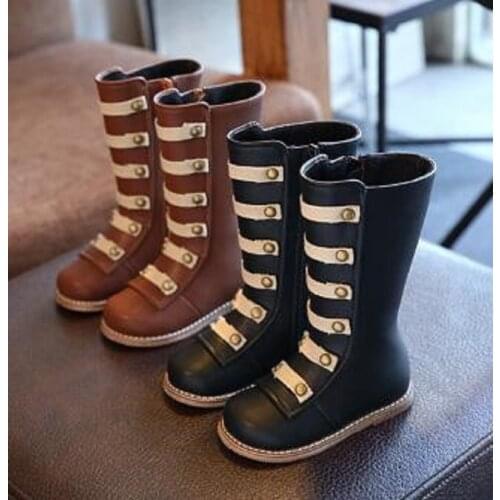 Pu leather boy child waterproof shoes kids breathable snow boots girls children rubber bottom fashion winter boots baby