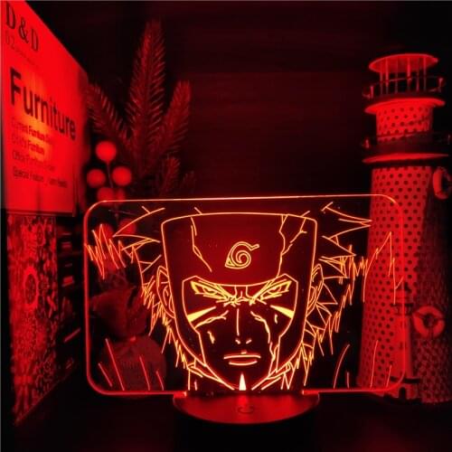 Anime NARUTO Figure Senju Tobirama Kids Night Light Led Color Changing Atmosphere Lamp for Bedroom Bedside Decor Desk Lamp Manga