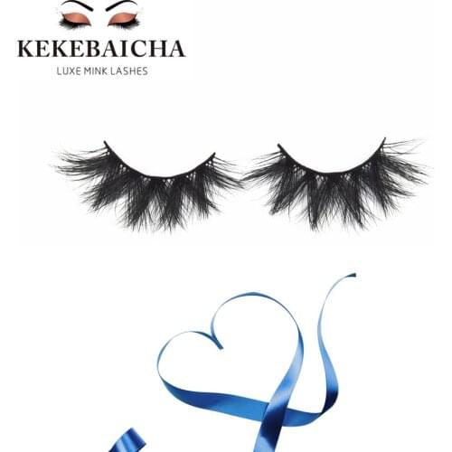 KEKEBAICHA Thick Long 5D Mink Eyelashes Long Lasting Mink Lashes Bold Dramatic Volume Eyelash Extension 3D False Eyelash Makeup