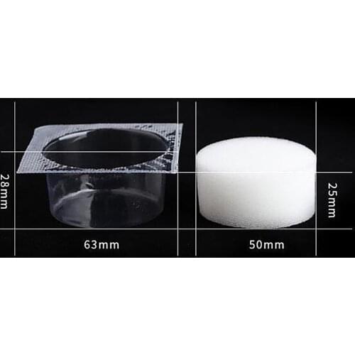 Tattoo Needle Dip Foam, Portable Sanitary 18pcs Disposable Needle Mouth Cleaning Cup, Clean Tattoo Ink for Tattoo Needle Clean