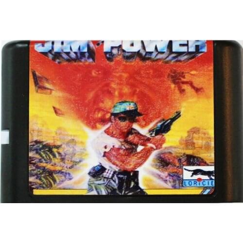 Jim Power - The Arcade Game 16 bit MD Game Card For Sega Mega Drive For SEGA Genesis