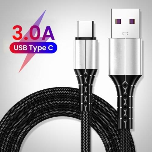 Type C Cable 3A USB Fast Charging Mobile Phone Android Charger Type-C Micro USB Data Cord For Huawei P40 Xiaomi Redmi Samsung