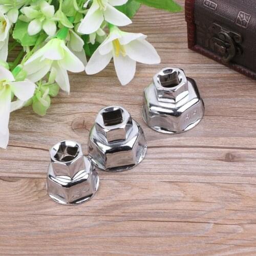 1/2" Drive Car Oil Filter Wrench Cap Housing Removal Engine Tool 6 Flutes 27/32/36mm