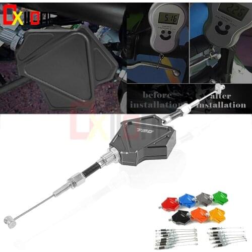Motorcycle CNC Aluminum Bicycle Stunt Clutch Lever Easy Pull Cable System For Kawasaki Z750 Z 750 2007 2008 2009 2010-2012