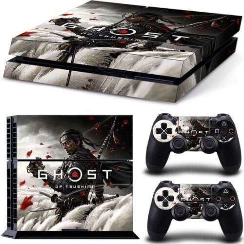 GHost Style PS4 Skin Sticker for Playstation 4 Console & 2 Controllers Decal Vinyl Protective Skins Style 1