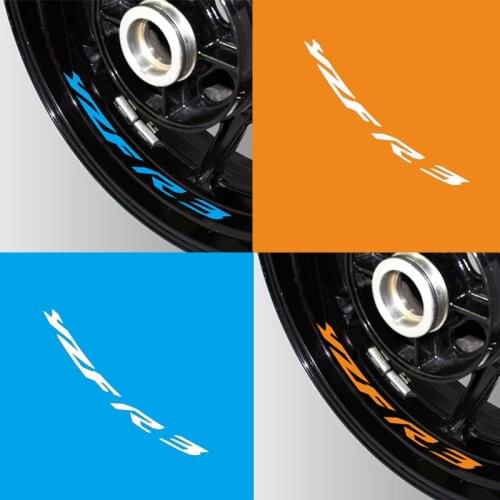 New Motorcycle Reflective wheel Tire logo creative stickers rim inner Decorative decals for YAMAHA YZFR3 yzf r3