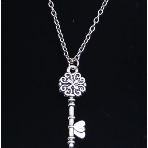 New Fashion Necklace 34x10mm retro treasure chest key Pendants Short Long Women Men Colar Gift Jewelry Choker