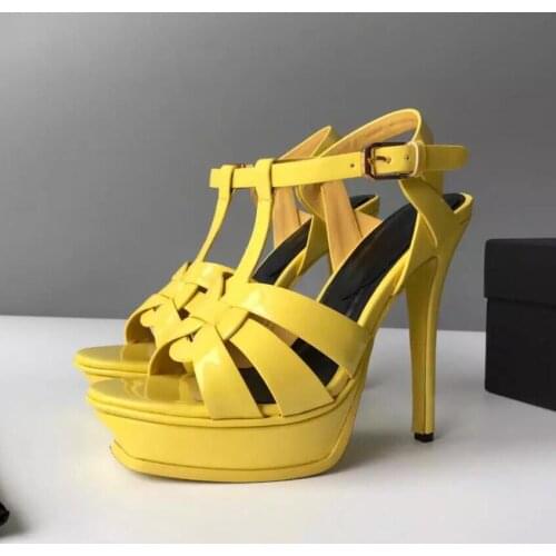 T Cinta-Extreme Designer de Moda Das Mulheres Sapatos De Salto Alto Preto Bombas Sexy Super Salto Alto Sapatos de Plataforma Mul