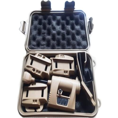 Tactical Tec Charge Pro MPLS Helmet Light Red Green White IR 4 Modes Hunting Task Light Airsoft Headlamp with 4 Rail Mount