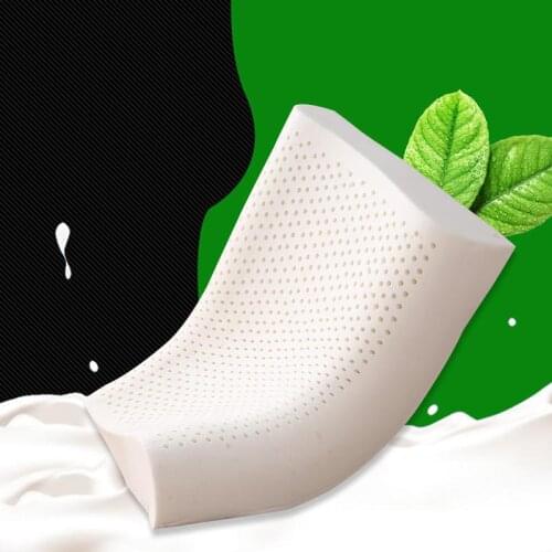 Thailand Pure Natural Latex Pillow Teenage Adult Remedial Neck Protect Vertebrae Health Care Orthopedic Pillow Slow Rebound60x40