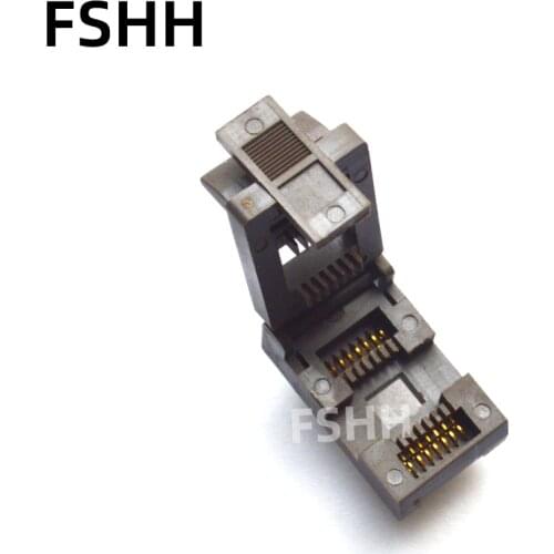 SOP14 IC Test Socket Clamshell SO14 SOIC14 Pitch=1.27mm Width=8.6/12mm