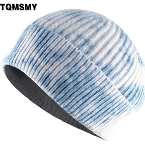TQMSMY Fashion Skullcap Women Streetwear Knitted Splash Ink Colorful Skullies Beanies Men Hip Hop Beanie Hat Knit Wool Hats E73