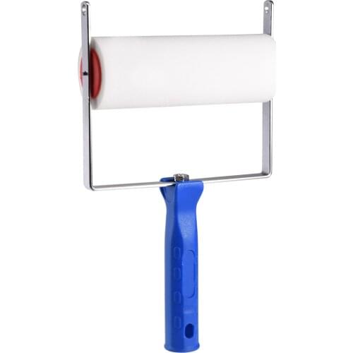 Uxcell 1PCS Blue White Patterned Paint Roller Applicator Handle for 7inch Patterned Paint Roller