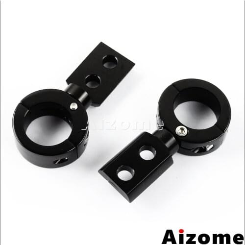 1-1/4" Motorcycle Handlebar Mounting Bar Bracket 360°Adjust Crash Bar Guard Bar Clamp Mount Lighting Bracket Spot/Fog Light