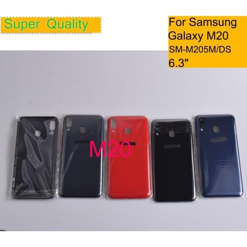 10Pcs/Lot For Samsung Galaxy M20 M205 M205F SM-M205M/DS Housing Back Cover Case Rear Battery Door Chassis M20 Housing