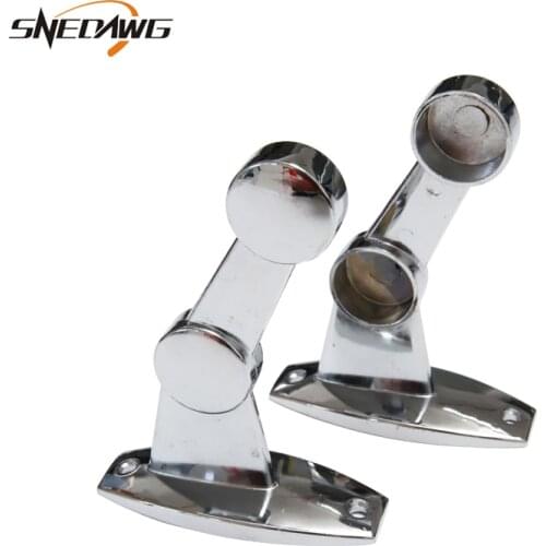 2pcs 19/25mm Pipe Flange Bracket Zinc Alloy Double Pipe Flange Socket Fit 19/25mm Tube Wall Mount Cloth Rack Pipe Bracket