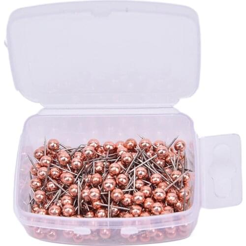 200pcs/lot Metal Ball Head Pins Decorative Push Pins Thumbtacks Steel Point Bulletin Board Office School Stationery Supplies