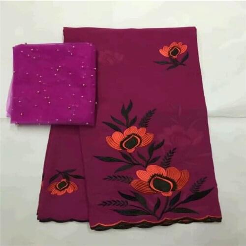 2020 Latest High Quality Cotton African Lace Fabric 7 Yards /Set Printed Fabric For Womens Dresses Textile Material! LXFN11207