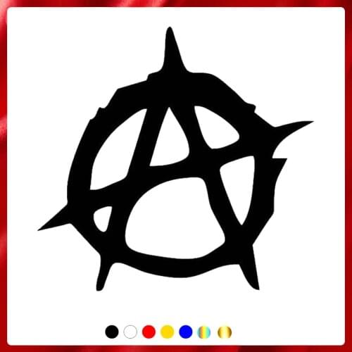 40543# Die-Cut Vinyl Decal Anarchy Car Sticker Waterproof Auto Decors on Car Body Bumper Rear Window