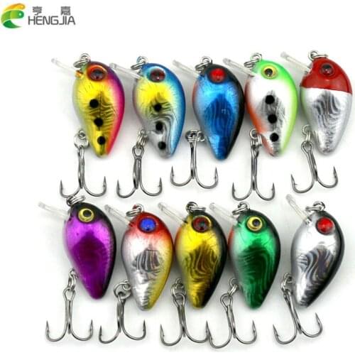 50pcs 3cm 1.5g diving mini crankbait bass wobbler catfish fishing lure pike carp trout peche fishing baits pesca fishing tackle