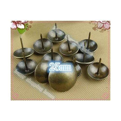 A027 25MM iron Nail Upholstery Nail Jewelry Box Wall Door Sofa Furniture Decorative Tack Stud Pushpin