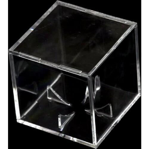 Acrylic Transparent Baseball Display Box Base Collection Box Dustproof Plastic Decorative Box SQUARE BALL DISPLAY UV PROTECTION