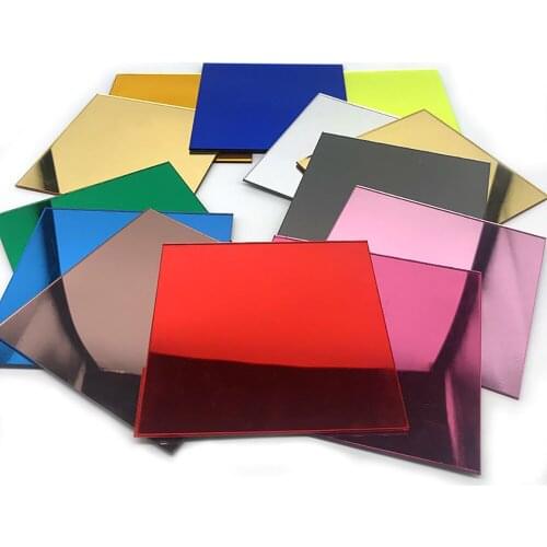 2mmAcrylic mirror panel reflective plexiglass plate processing plate silver mirror plate mirror gold mirror customized any size