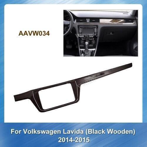 Car Stereo DVD Radio Fascia for Volkswagen Lavida 2014 2015 Audio Player Panel Adapter Frame Dash Mount Installation Kit
