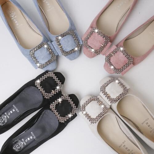 Spring Autumn Woman Flats Candy Color Ballet Flats Faux Suede Slip on Shoes Women Loafer Soft Boat Shoes Ladies Dress Shoe