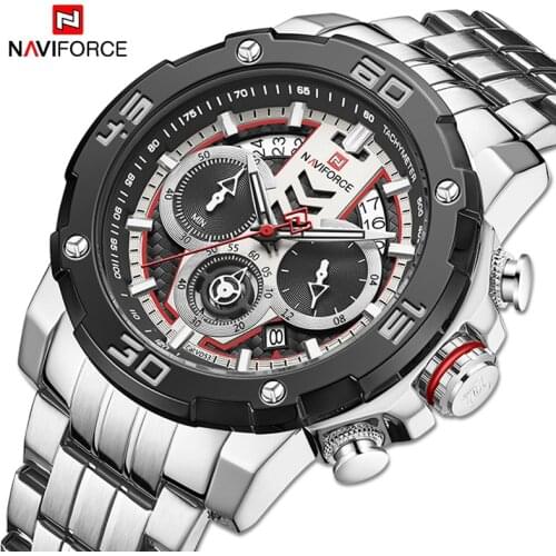 Direct Selling NAVIFORCE Best Selling Mens Watches Casual Fashion Stainless Steel Quartz Chronograph Waterproof Men Wristwatches