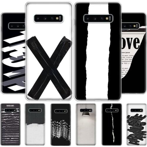 Ins tagram high-class frigid Black and white Phone Case For Samsung Galaxy S20 S10 S21 Ultra Note 10 20 S9 S8 S7 FE Plus Lite Co