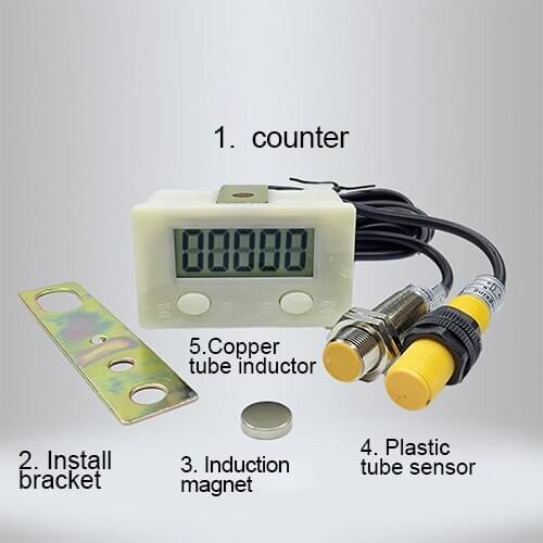 ZX-5D Enhanced Digital Display Electronic Magnetic Induction Punch Counter Pipeline Machinery Industry Counting Device
