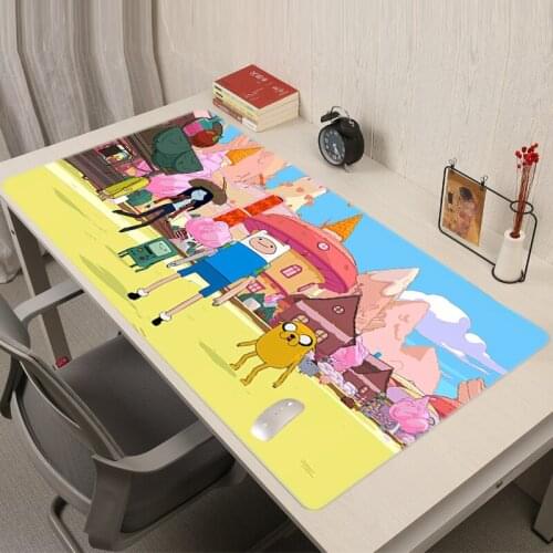 Adventure Time Mouse Mat Pad Large PC Gamer Cabinet Desk Computer Complete Gaming Rug Hot Xxl Anime Pads Mause Mausepad Carpet