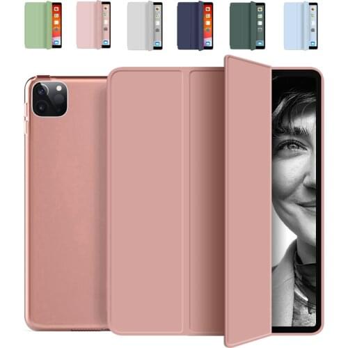 Smart Cover for iPad Air 4 10.9 Air 3 10.5 Pro 11 2020 iPad 10.2 7th 8th Generation iPad 9.7 2017 & 2018 mini 1 2 3 4 5 Case