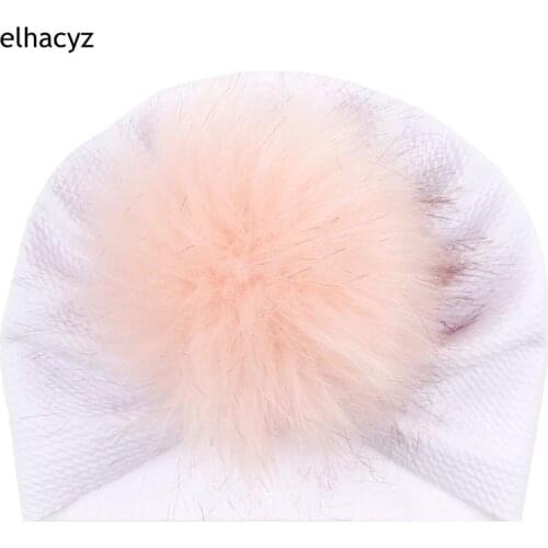 Fashion Baby Plush Bow Turban Toddler Head Wrap Infant Top Knot Headband Kids Elastic Hair Band Girls Cute 2021 Hair Accessories