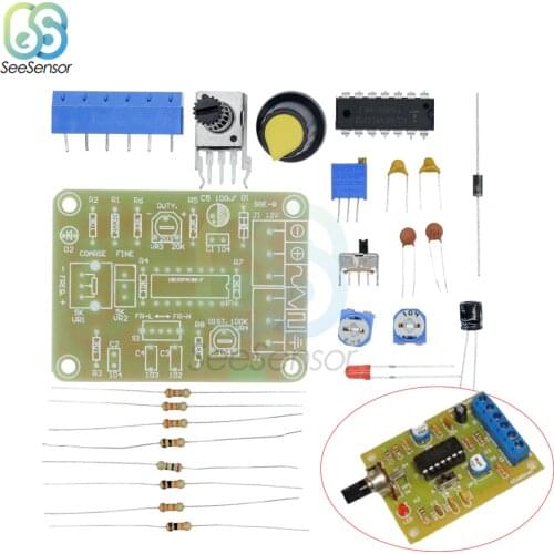 1 Set ICL8038 Monolithic Function Signal Generator Module DIY Kit Sine Square Triangle Electronic Board DC 12V